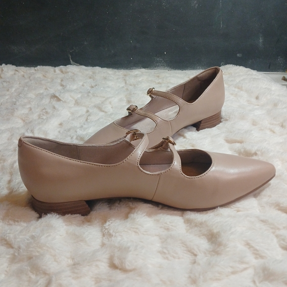 Clarks Natalyn Lane Flat Womens 10M Beige Leather NEW - Picture 6 of 9